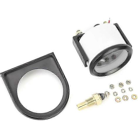 Jauge de température d'eau numérique 2 pouces 12 V, 40-120 °C, universelle pour modification automobile, avec affichage LED (1/4)