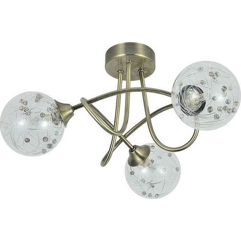 Lampada rio de janeiro 3xg9 pelle 21x37x37 cm (1/2)