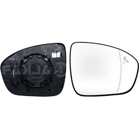 Verre de rétroviseur droit chauffant side assist Renault Captur 2 depuis 2019