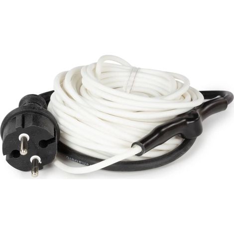 Velleman Cable calefactor blanco de 12 m con termostato integrado