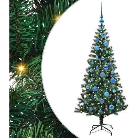 Árbol de Navidad Artificial Preiluminado Verde 150 cm vidaXL
