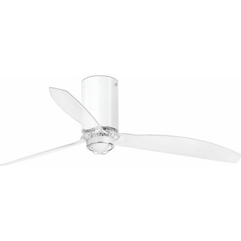 FARO Ventilador de techo con luz Ø1280 motor DC 6 velocidades función inversa color Blanco Brillante material acero y vidrio FARO-320389 (1/5)