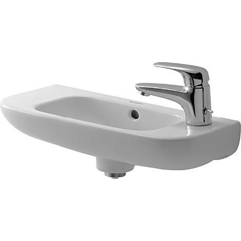 Duravit D-Code Handwaschbecken, mit Hahnloch links und Überlauf, (1/5)