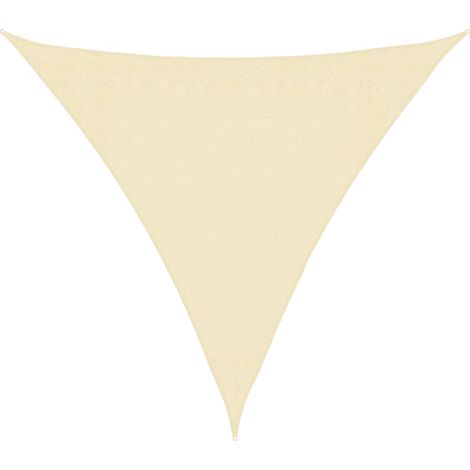 Maison Exclusive - Sonnensegel 160 g/m² Creme 3x3x3 m HDPE