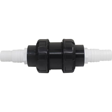 Clapet anti retour pour piscine tuyau arrosage avec raccord pour tuyau souple anti-retour plastique jardin irrigation agriculture à boule soupape (32 38mm) (1/5)