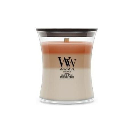 Candela Hearth Spice in Vetro Marrone 610g Woodwick
