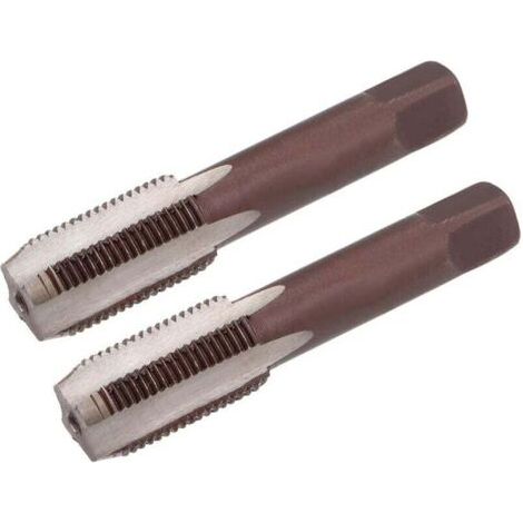 Pair sourcing map Taraud Pas à Filetage Métrique Part 4 Cannelures Droites H2 1 Paire Acier Allié pour Outils M14x1 (1/4)
