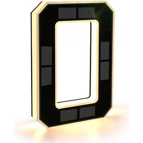 17 cm großes, solarbetriebenes LED-Hausnummernschild für den Außenbereich, IP65-Schutzart, Dämmerungssensor, warmweißes Licht, wasserdicht, für den Garten (1/4)