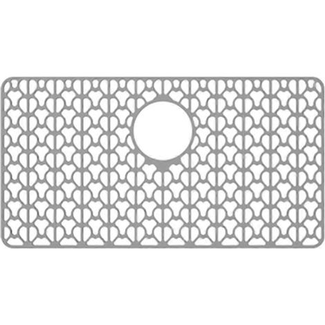 Protection d'évier en silicone, tapis de 66 cm x 36 cm pour évier en acier inoxydable ou en porcelaine. (1/5)