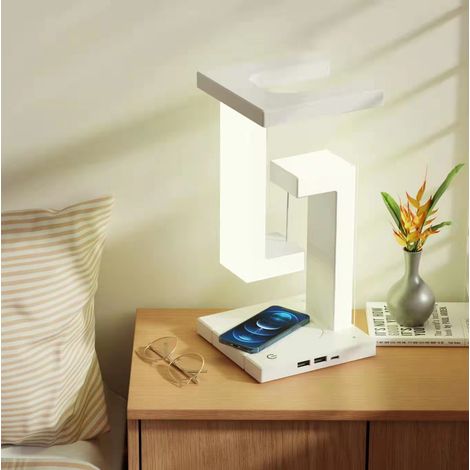 Suspension anti - gravité sans fil lampe de table rechargeable lampe LED lampe de table rechargeable sans fil pour téléphone portable Home romantic Swing - Chargement sans fil (1/2)