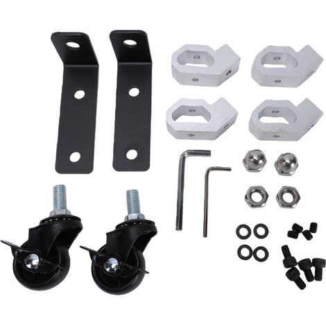 Doppie ruote anteriori compatibili con la cassetta degli attrezzi Packout e i relativi accessori. Capacità di carico: 90 kg (200 lb). Ruota girevole a 360°. (1/5)