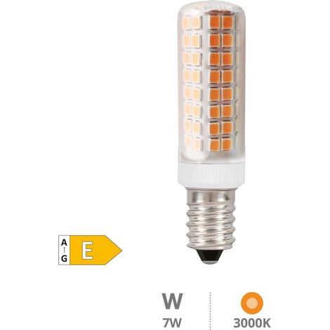 Ampoule LED tubulaire 7W E14 3000K (1/2)