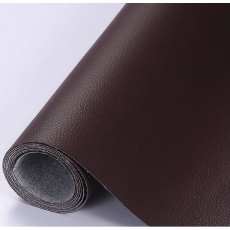 – Patch de réparation cuir autocollant 10 x 160 cm – Cuir PU auto-adhésif – Résistant à l'usure – Pour canapés, sièges de voiture et meubles (1/3)