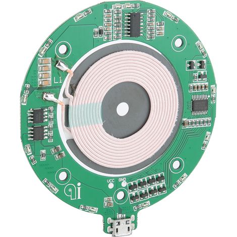 U7PCBaCoil Leiterplattenmodul für Qi-Wireless-Ladegeräte für Mobiltelefone, 10 mm Übertragungsreichweite (1/5)