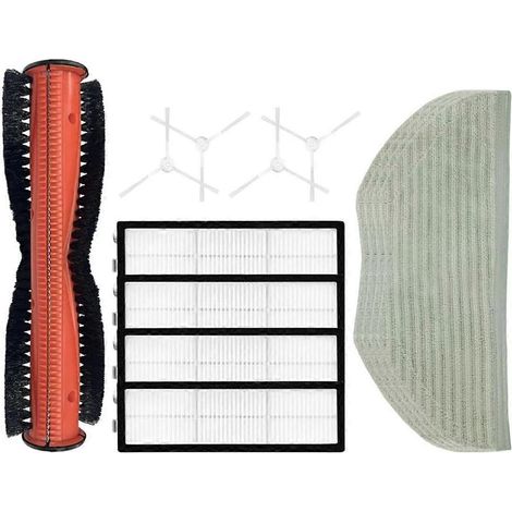 Pièces détachées pour aspirateur robot S10T STFCRO1SZ : brosse latérale, filtre HEPA et serpillière de rechange (1/5)