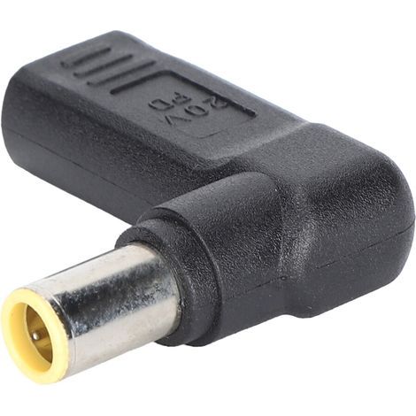 Adaptateur USB-C vers prise CC avec connecteur PD à angle droit, déclencheur simulateur PD de haute qualité, compact et léger, avec une bonne conductivité, adapté à la charge des ordinateurs portables (1/4)