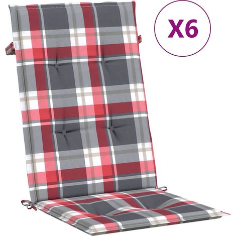 Maison Exclusive - Gartenstuhlauflagen für Hochlehner 6 Stk. 120x (1/5)