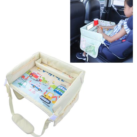 Tableau de voyage enfant motif cartoon imperméable multifonction plateau siège auto pour voiture accessoire enfant (1/5)
