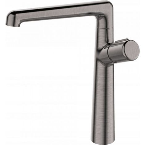 Robinet de lavabo sur pied Pretto noir L (1/2)