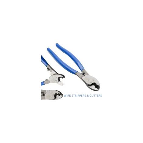 – 215 mm Abisolierzange – Verstellbarer Kabelschneider – Hochkohlenstoffstahl – Ergonomisches Design zur Reduzierung von Ermüdung – Crezuo (1/4)