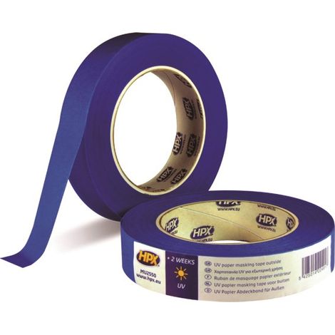 RUBAN ADHÉSIF DE MASQUAGE UV - BLEU 25MM X 50M HPX