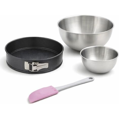 Set de 4 ustensiles de pâtisserie moule à gâteaux 2 bols et spatule Black metallic Black mettallic Zenker Black mettallic (1/5)