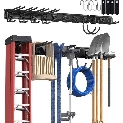 Porte Outils Mural Réglables 160cm, Rails (1/5)