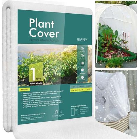 Gartenvlies Winterschutz gegen Frost 30 g/m² 3 x 15 m Weiß