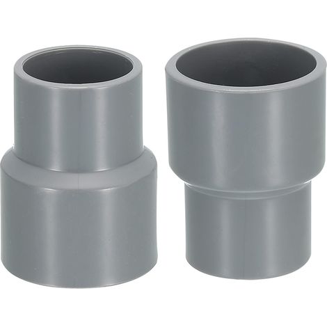 2 Paquet Pvc Tuyau Raccords Connecteurs (25mm et 32mm Id) Eau Tuyau Adaptateurs, Réduction Accouplement Douille, Appliquer à Externe/Jardin (1/5)