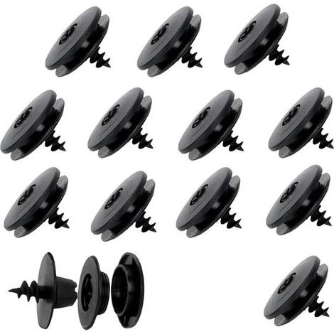 12 Clips de Fixation pour Tapis de Voiture Universels, Système 3 en 1 avec Sangles et Boutons-Pression, Attaches Antidérapantes pour Moquette Automobile (1/5)