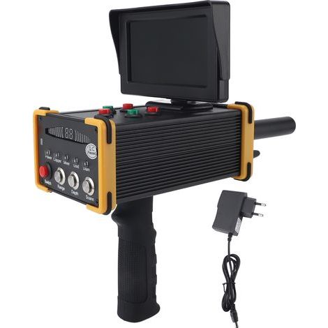 Metal detector with display, 1000m range, underground treasure detector sensitive to a depth of 15m, for precious stones, gold and silver (1/5)