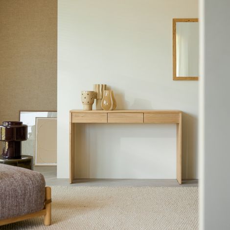 Tikamoon Eden Console en chêne H 78 cm × L 120 cm × P 35 cm (1/5)