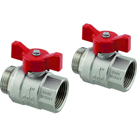 Válvula de bola niquelada G1-G1 Uponor Vario
