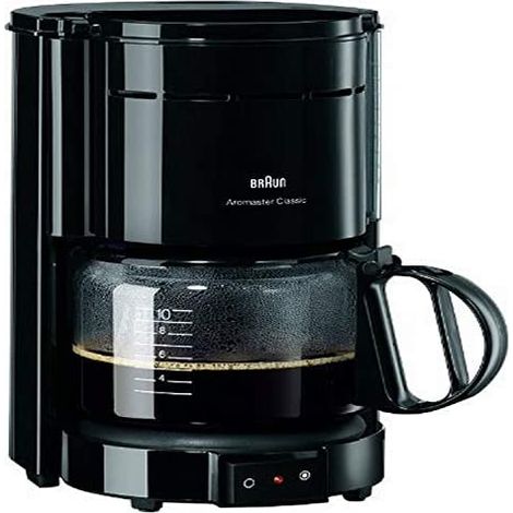 Cafetera eléctrica Braun KF 47 negra 1000 W 10 tazas