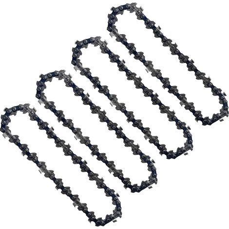 4 Pièces Chaînes De Tronçonneuse 4 Pouces 1/4 Pouces Compatibles Mini Tronçonneuses éle (1/5)