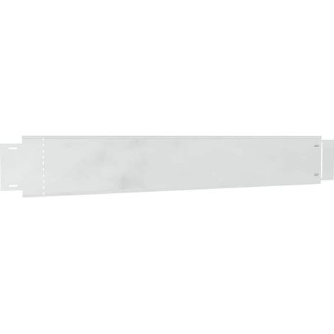 Lawn Fence Galvanized Color 100 x 14 x 0.07 cm Galvanized Steel vidaXL