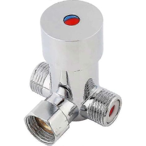 Robinet mélangeur G1/2 avec contrôle de température pour robinet automatique, eau chaude et froide, 3 modes thermostatiques pour irrigation EV (1/5)