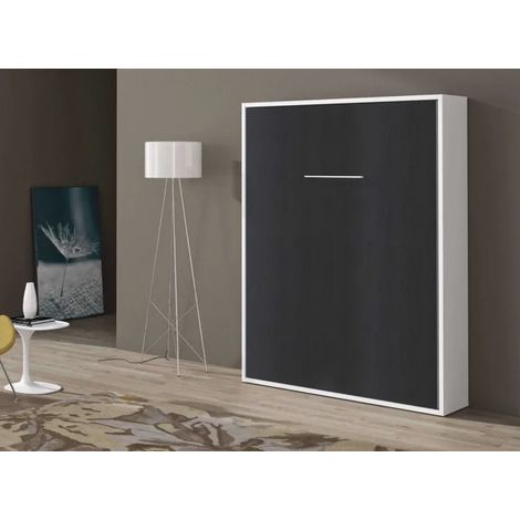 Lit escamotable vertical 140x180 avec étagères intérieures Paola-Coffrage Cambrian-Façade Cambrian (1/5)