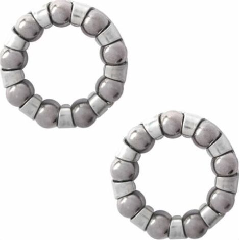 Cyclingcolors – Roulement à billes vélo 19mm – Acier – Diamètre extérieur 29mm – 9 billes de 6,35mm – Universel pour pédalier et bricolage