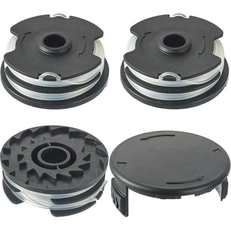 Nylon Line Spool, Replacement Line for LIDL Parkside PRT 550 A1, B2, C3 PRTA 20-Li C3 Brush Cutter Spare Parts (3 Line Spools + 1 Cover) MUMU (1/4)
