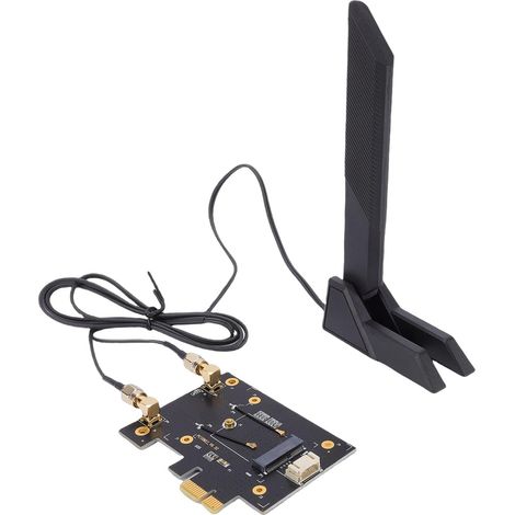 Carte Réseau WiFi 7 PCIe, Adaptateur sans Fil de Bureau 3 Bandes 4200 Mbps avec BT5.2, Antennes 10DB, Prise en Charge de Wins 10 11 Linux, pour AX200 AX210 RTL8822 (1/5)