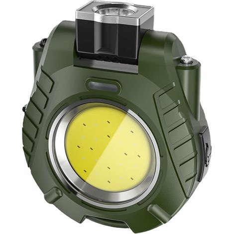 1 Lampe LED COB, clip casque, ouvre-bouteille, étanche IPX6, batterie 500mAh, camping urgence (1/5)