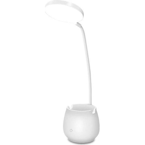 Petite lampe de bureau LED rechargeable, lampe de lecture de conception de protection des yeux, offre 3 modes d'éclairage de couleur, adaptée aux étudiants (1/4)