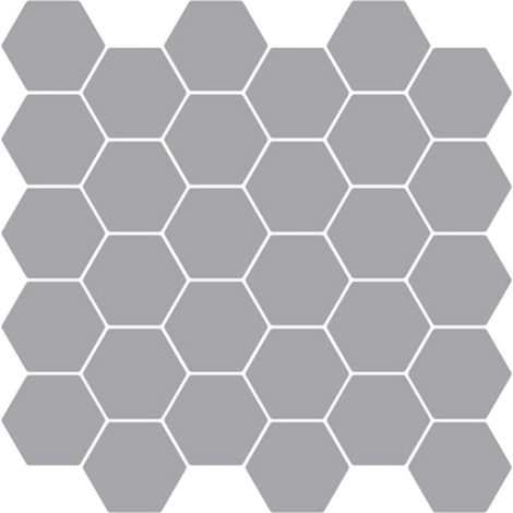 Hexagon Tile 10 pcs Grey 30 x 30 cm Polyurethane and PET vidaXL