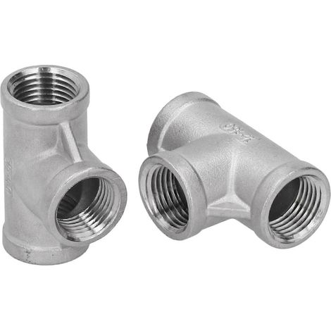 2 raccords en T filetés en acier inoxydable 316 NPT 1/2‑150T (1/5)