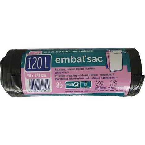 Behältertasche 120l, 6 Stück Beutel, Referenz Emb120pc06582