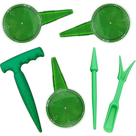 Ensemble d'outils de planteur de 6 pièces, outil de transplantation charnu, outil de jardinage, planteur, planteur, planteur réglable, planteur, planteur de fleurs, outil de jardinage-Fei Yu (1/5)