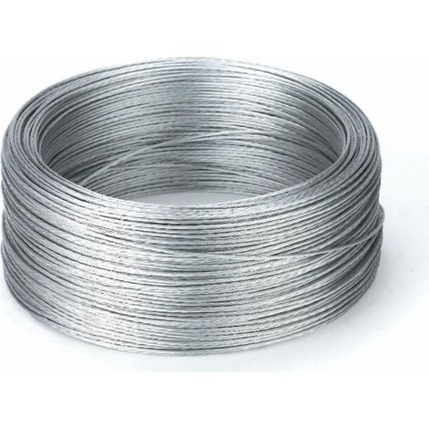 Câblette de clôture métallique 200 m – 7 fils tressés Ø 1,5 mm – Résistance 0,12 Ohm/m – Charge de rupture 200 Kg (1/2)