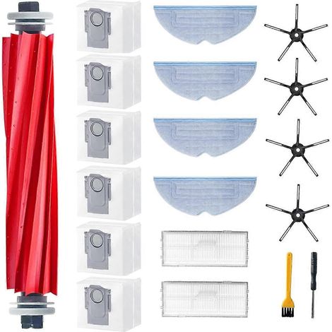 Pièces de rechange pour filtre HEPA et brosse latérale principale pour aspirateur robot S7 MaxV Ultra/S7 Pro Ultra/S7 Max Ultra (1/5)