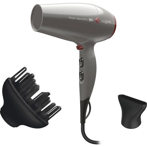 GA.MA Titan Keratin Diamond 3D secador de pelo gris 2300W